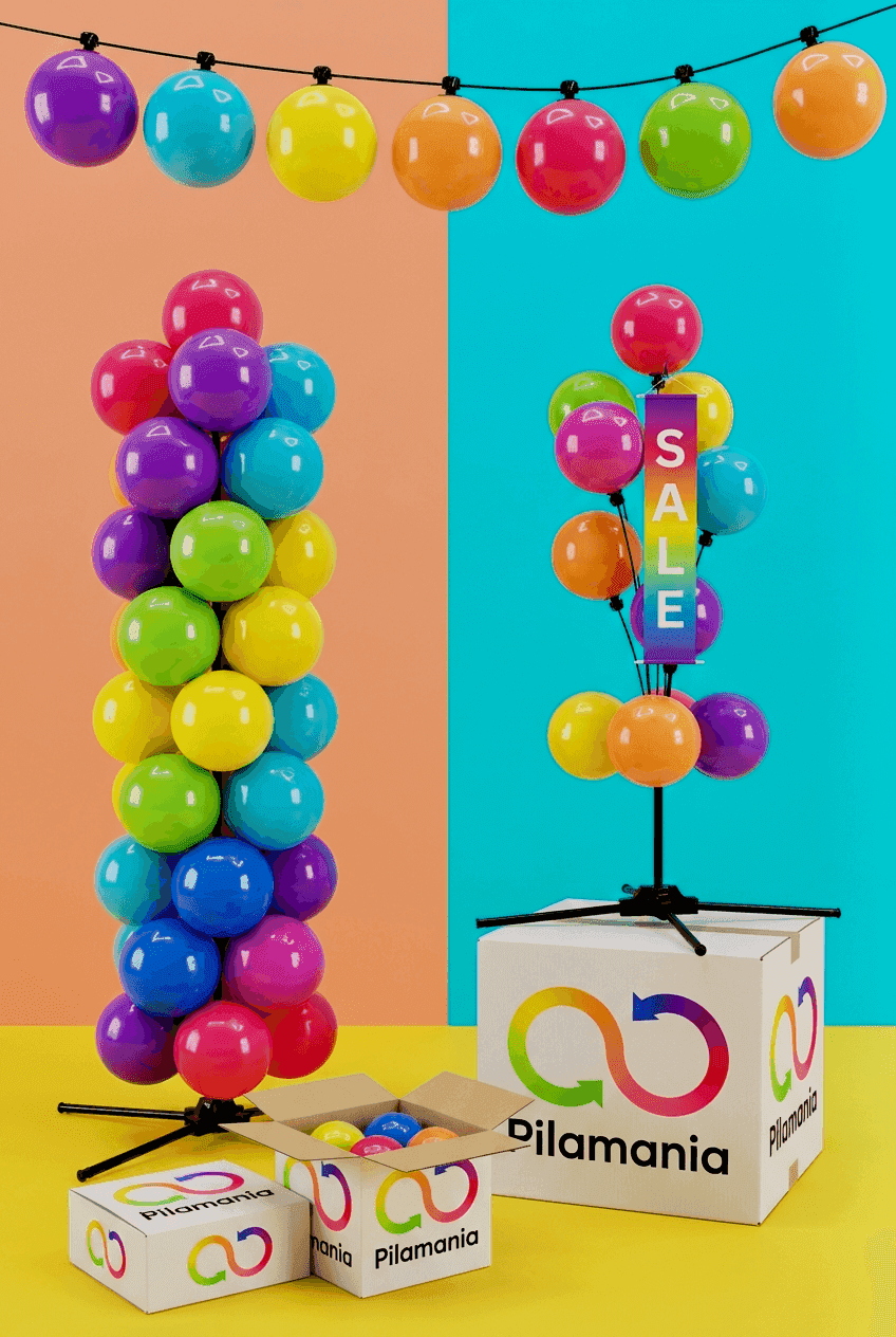 Creatieve ballondecoratie met PilaMania modulaire onderdelen